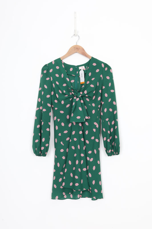 DVF WEST Womens Green Dress Size SP