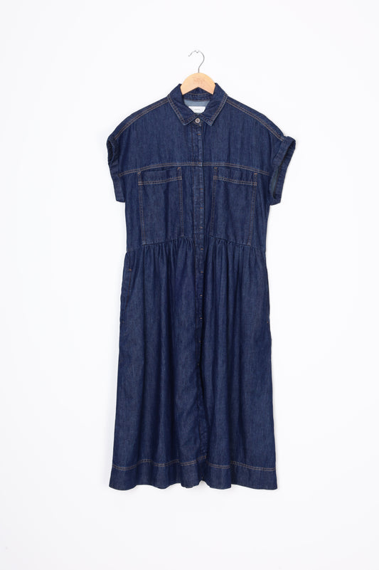 maye Womens Blue Dress Size S