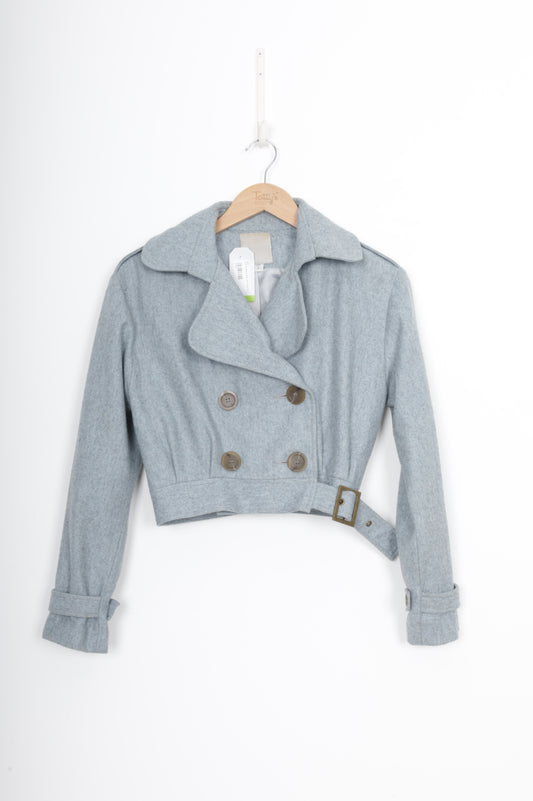 Kate Sylvester Womens Blue Jacket Size S
