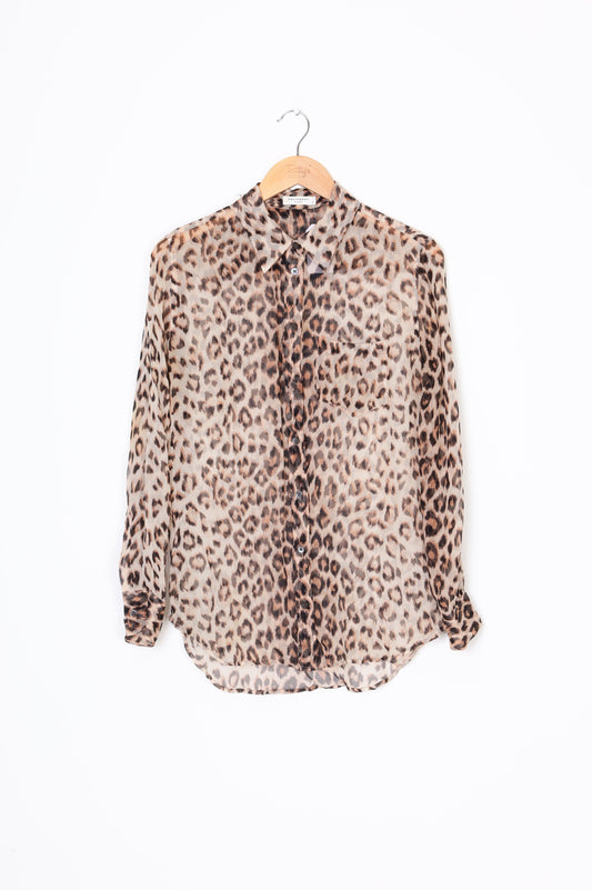 Equipment Femme Womens Brown Shirt Size S