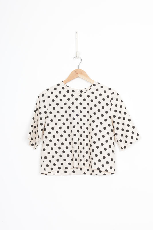 juliette hogan Womens Beige Top Size 6