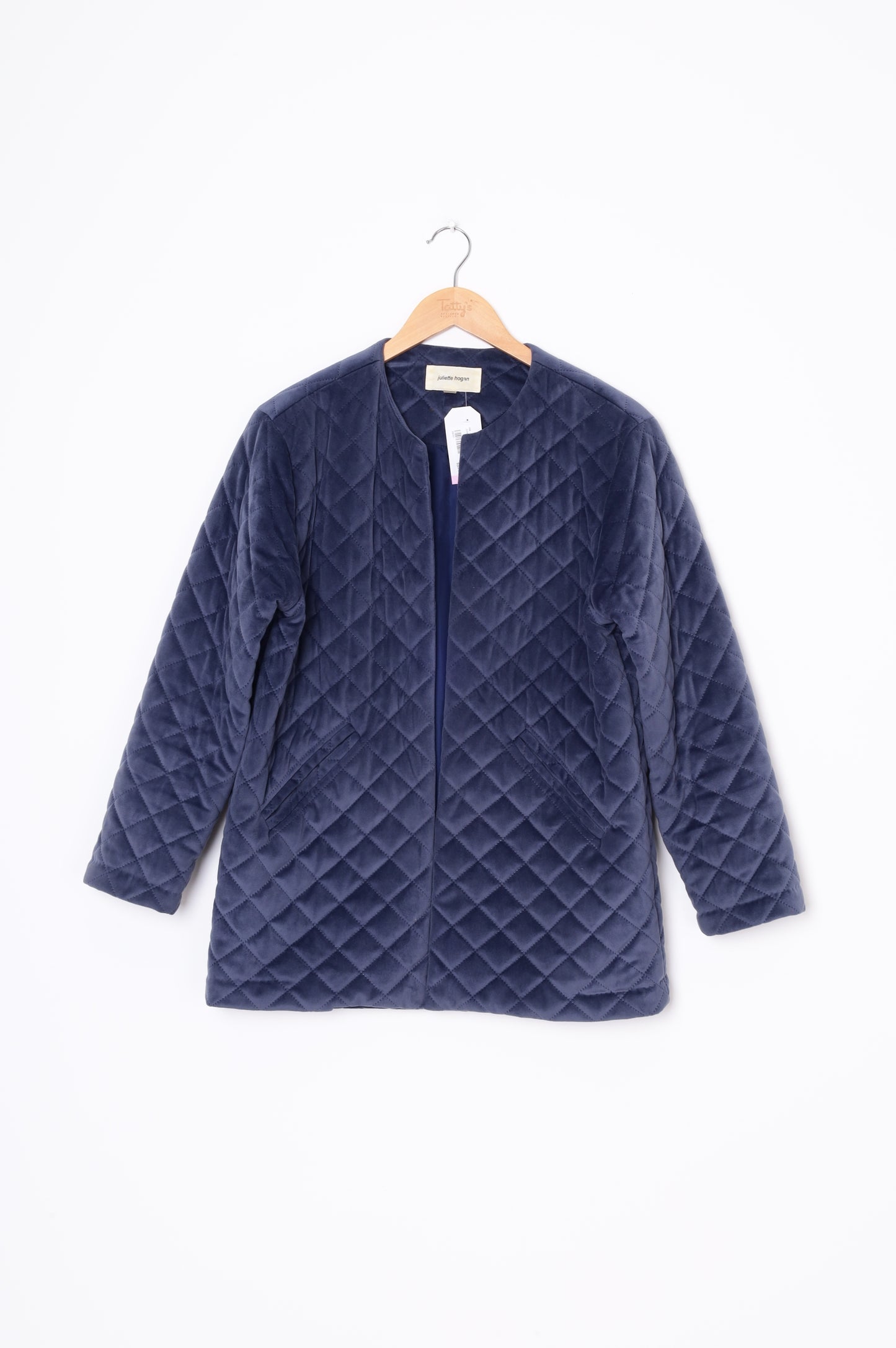 Juliette Hogan Womens Blue Jacket Size M