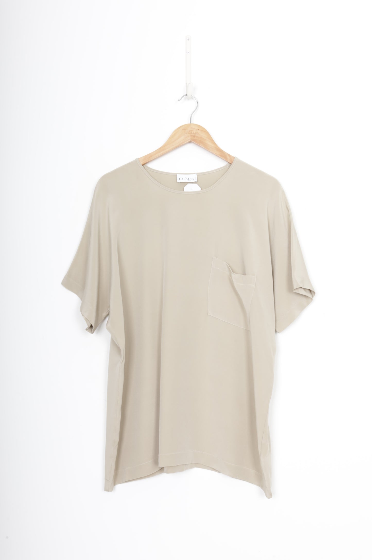 Raey Womens Beige T-shirt Size UK 8