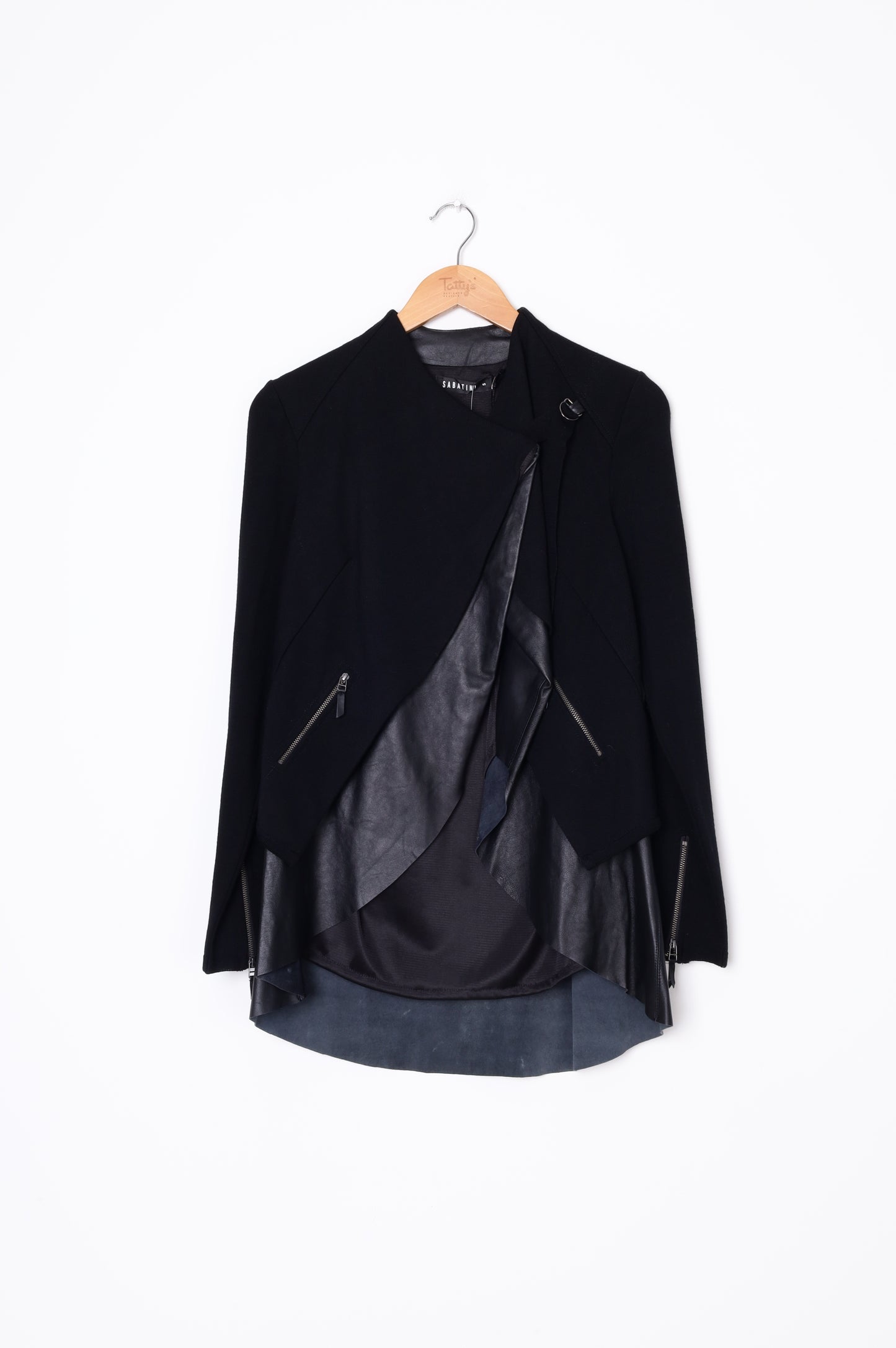 Sabatini Womens Black Jacket Size S