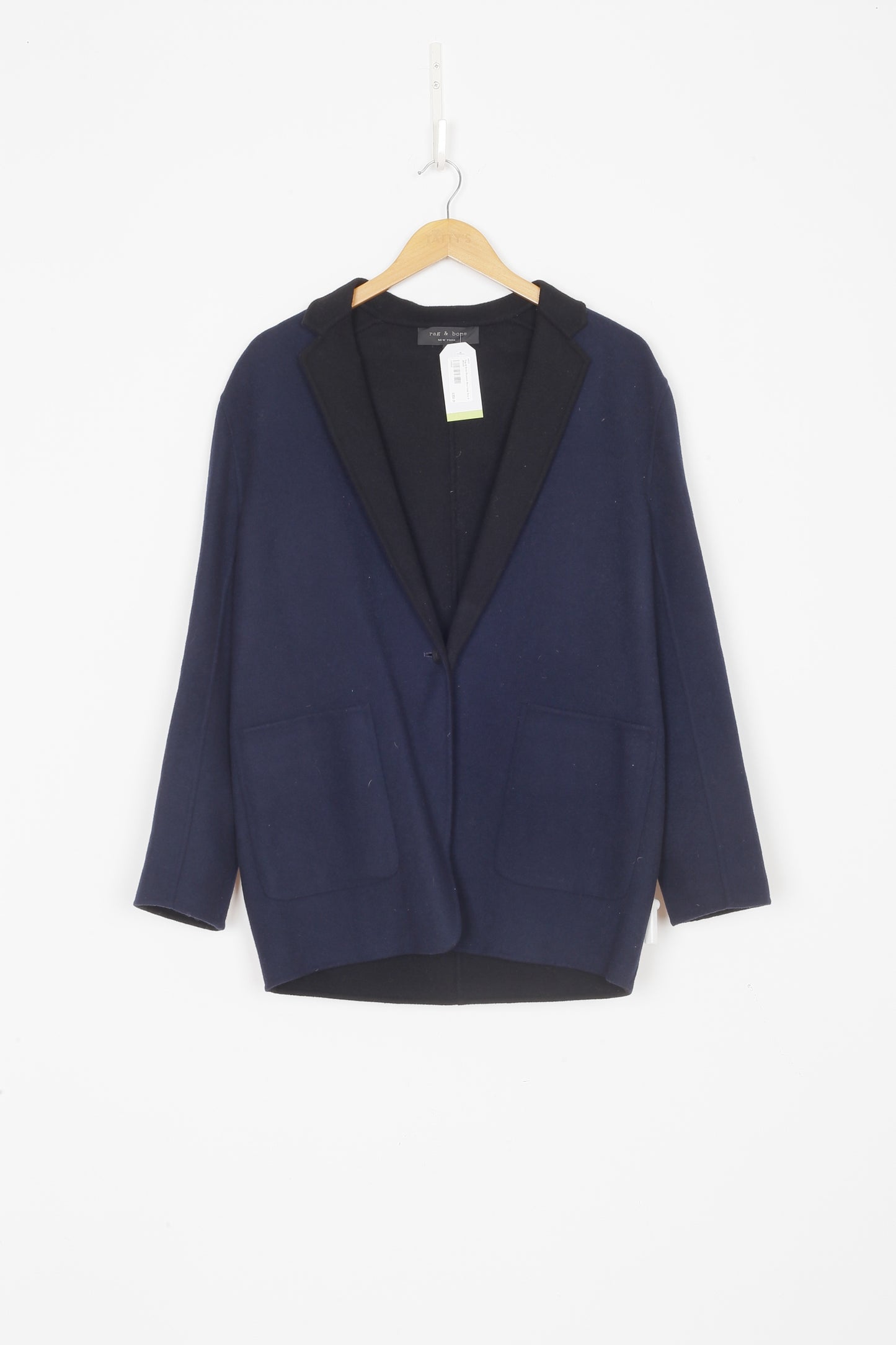 Rag & Bone Womens Blue Coat Size 6