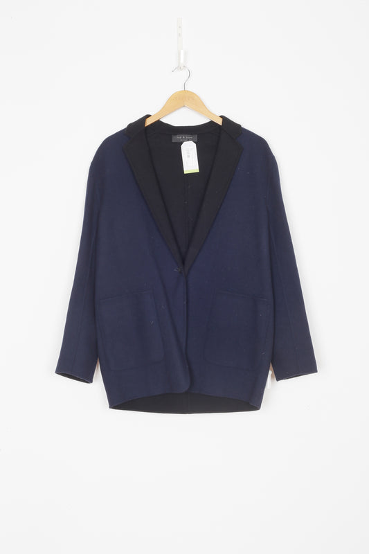 Rag & Bone Womens Blue Coat Size 6
