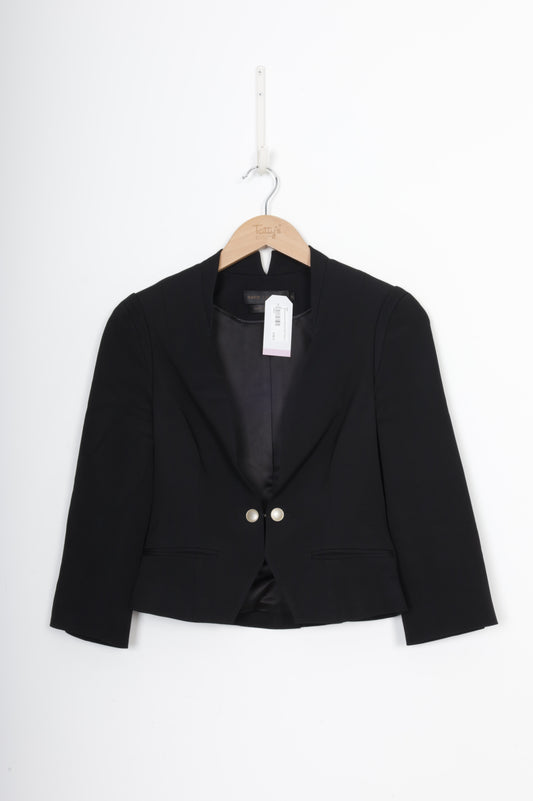 David Lawrence Womens Black Blazer Size S