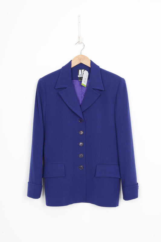Ashely Fogel Womens Purple Blazer Size 14