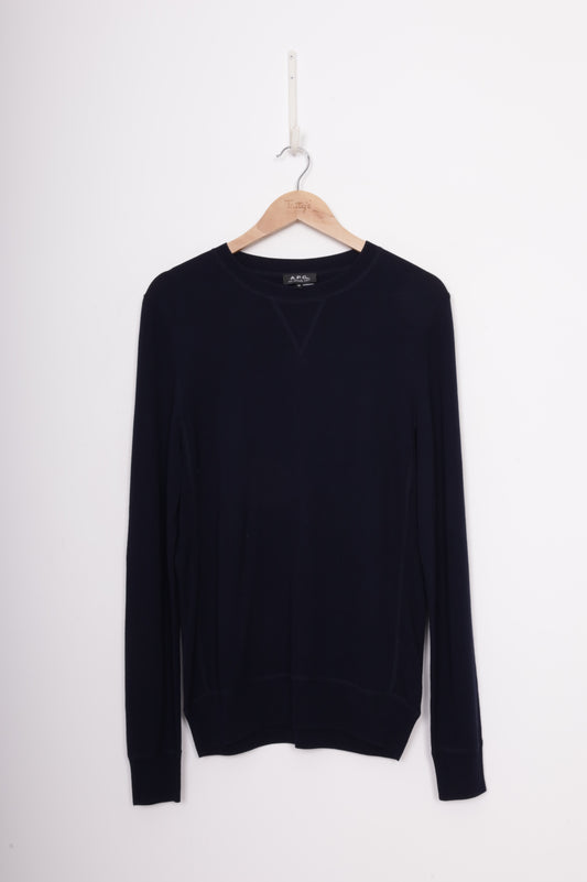 APC Mens Blue Jumper Size M