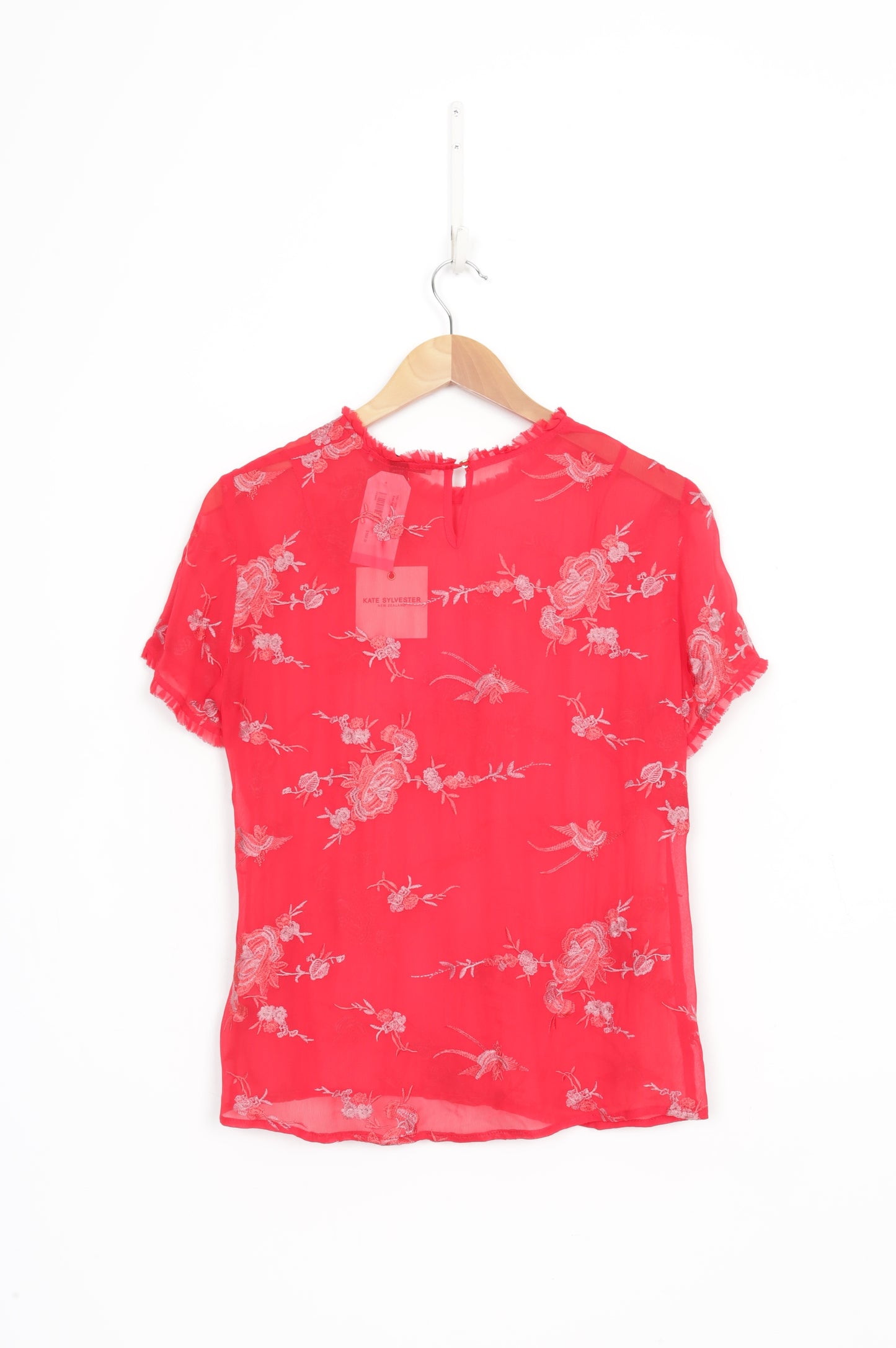 Kate Sylvester Womens Red Shirt Size S