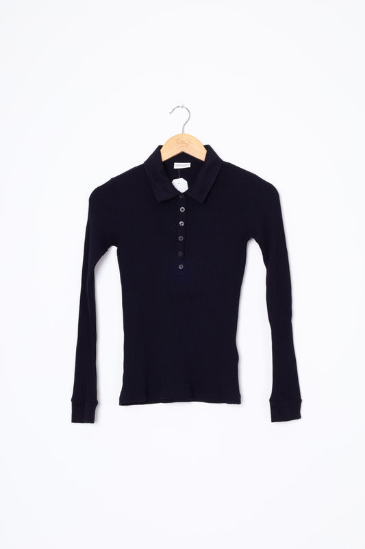 Dries Van Noten Womens Blue Top Size XS