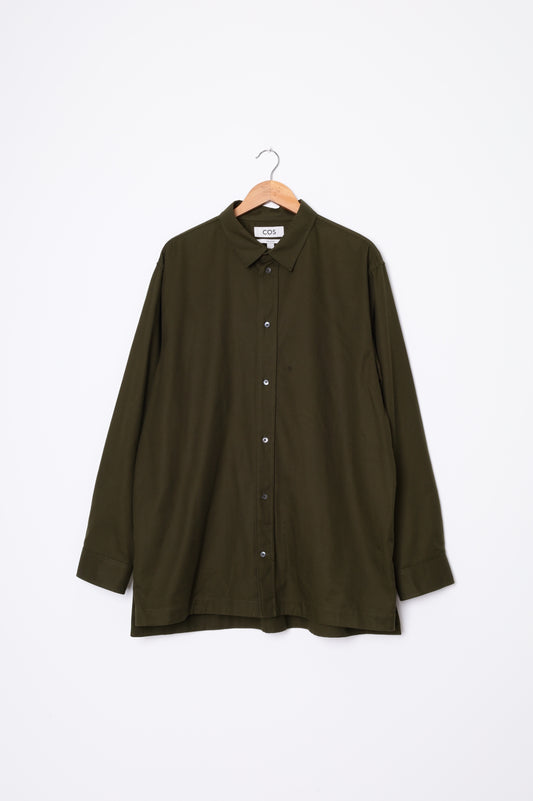 Cos Mens Khaki Shirt Size XL