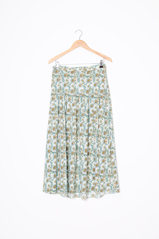 Xirena Womens White Maxi Skirt Size M