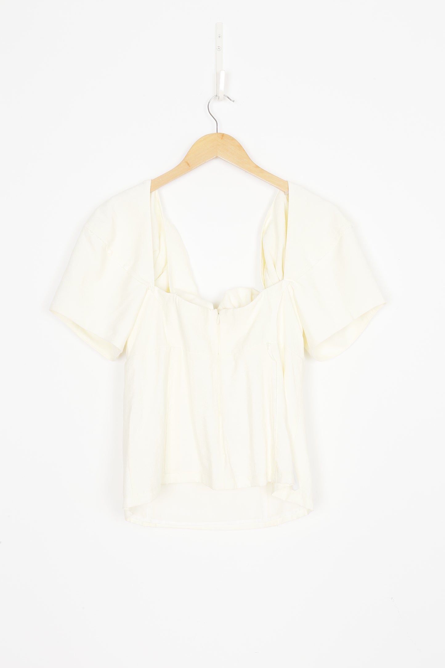 Cult Gaia Womens Cream Top Size L
