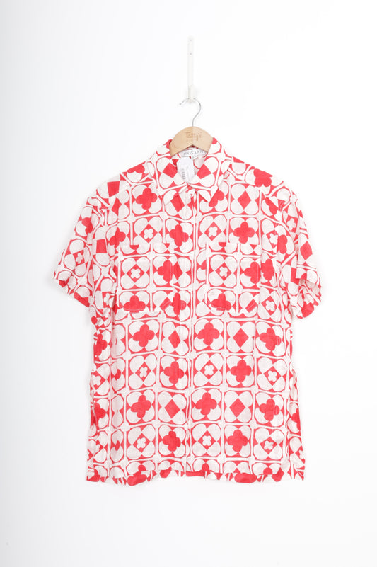 Shona Joy Womens Red Shirt Size 8