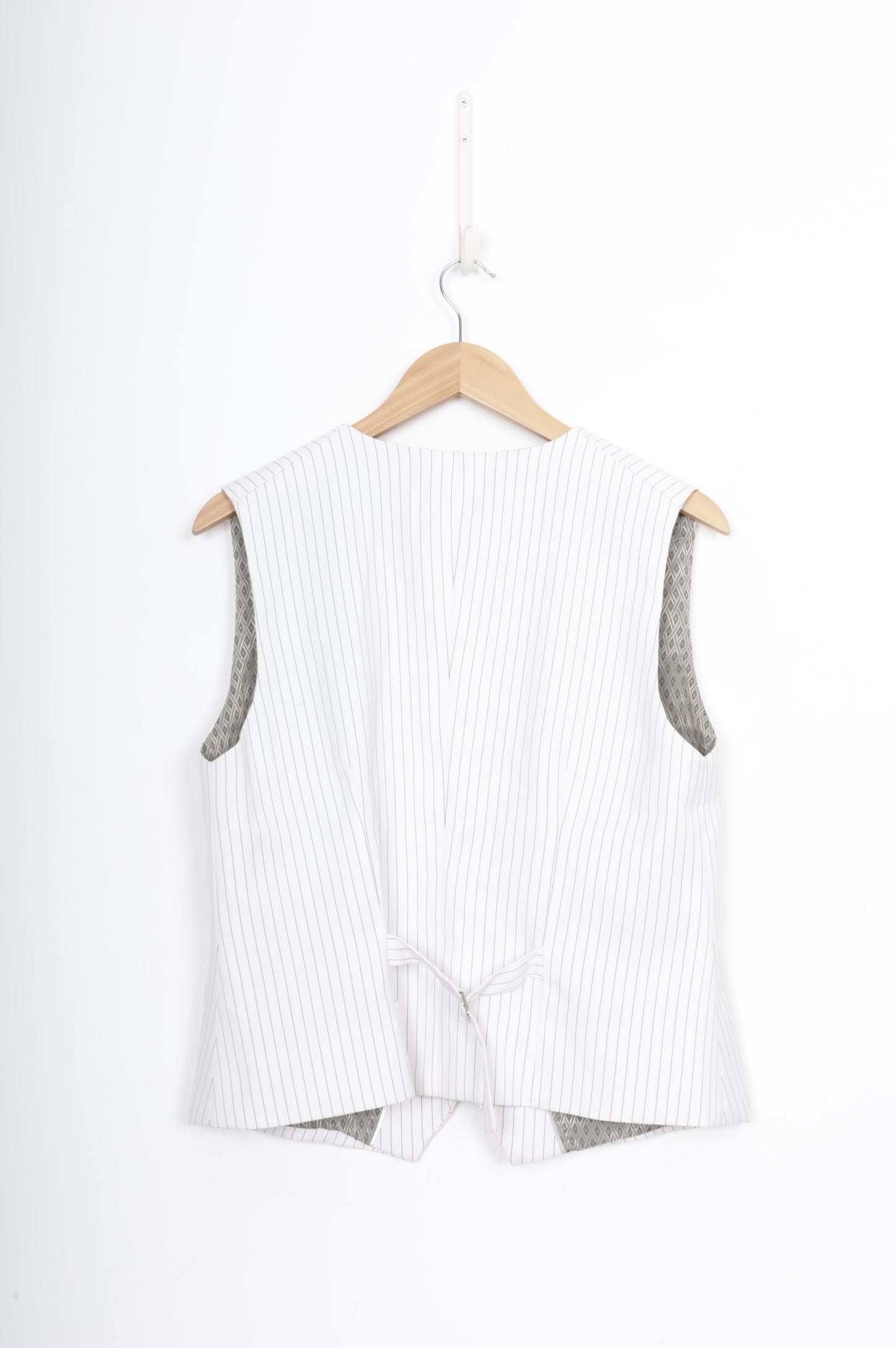 No Label Womens White Waistcoat Size M