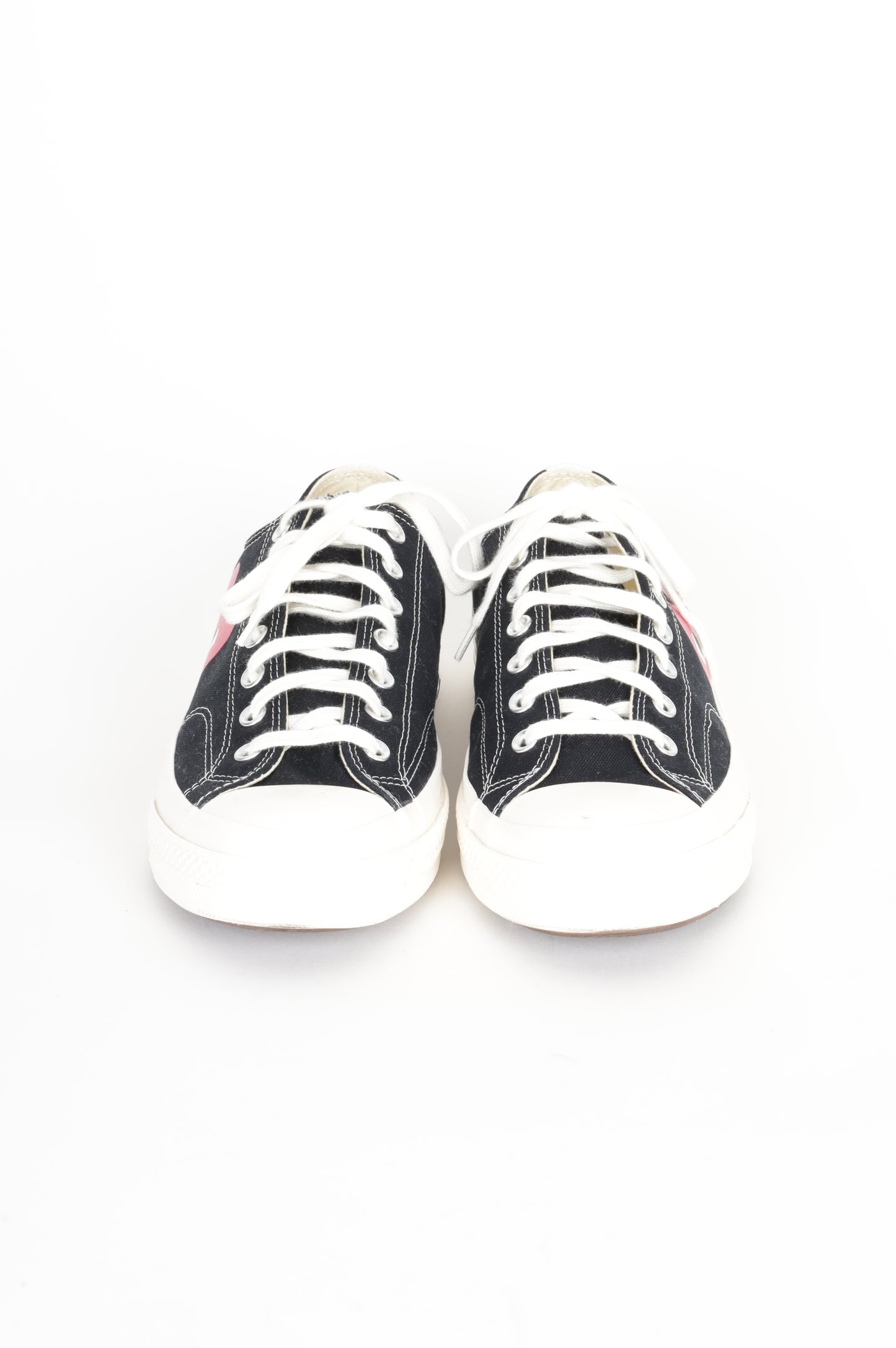 Commes des Garcons PLay X Converse Unisex Black Sneakers Size EU 46.5