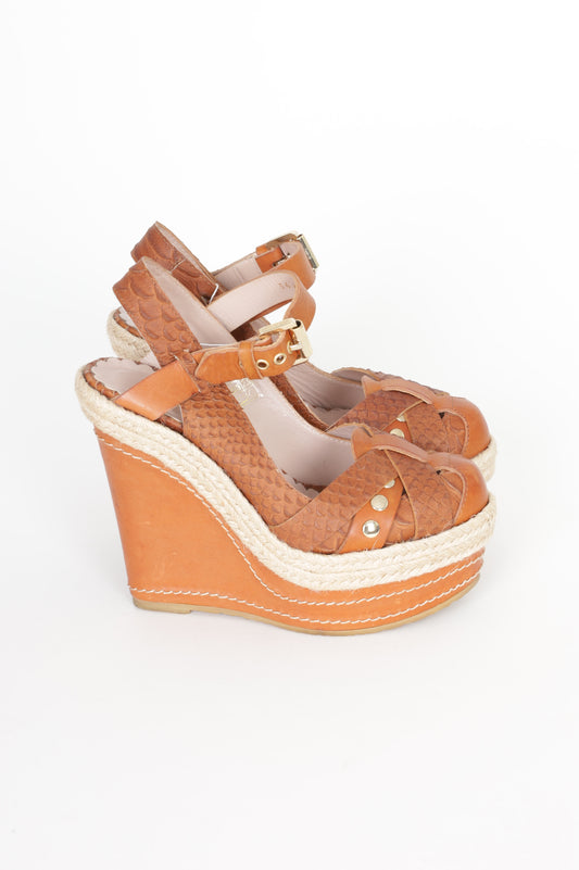 Mulberry Womens Brown Heels Size EU 36
