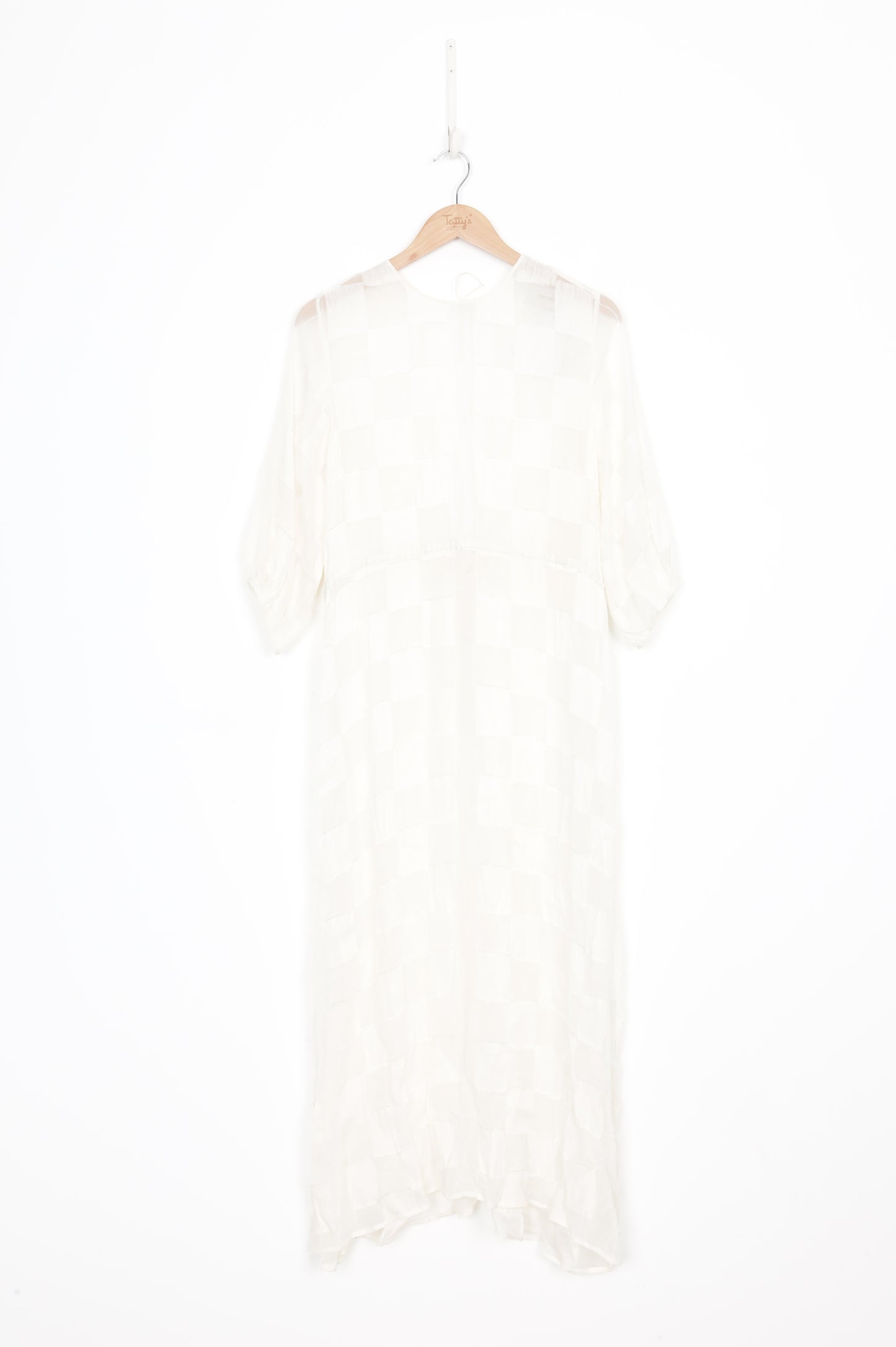 Penny Sage Womens Cream Dress Size 10