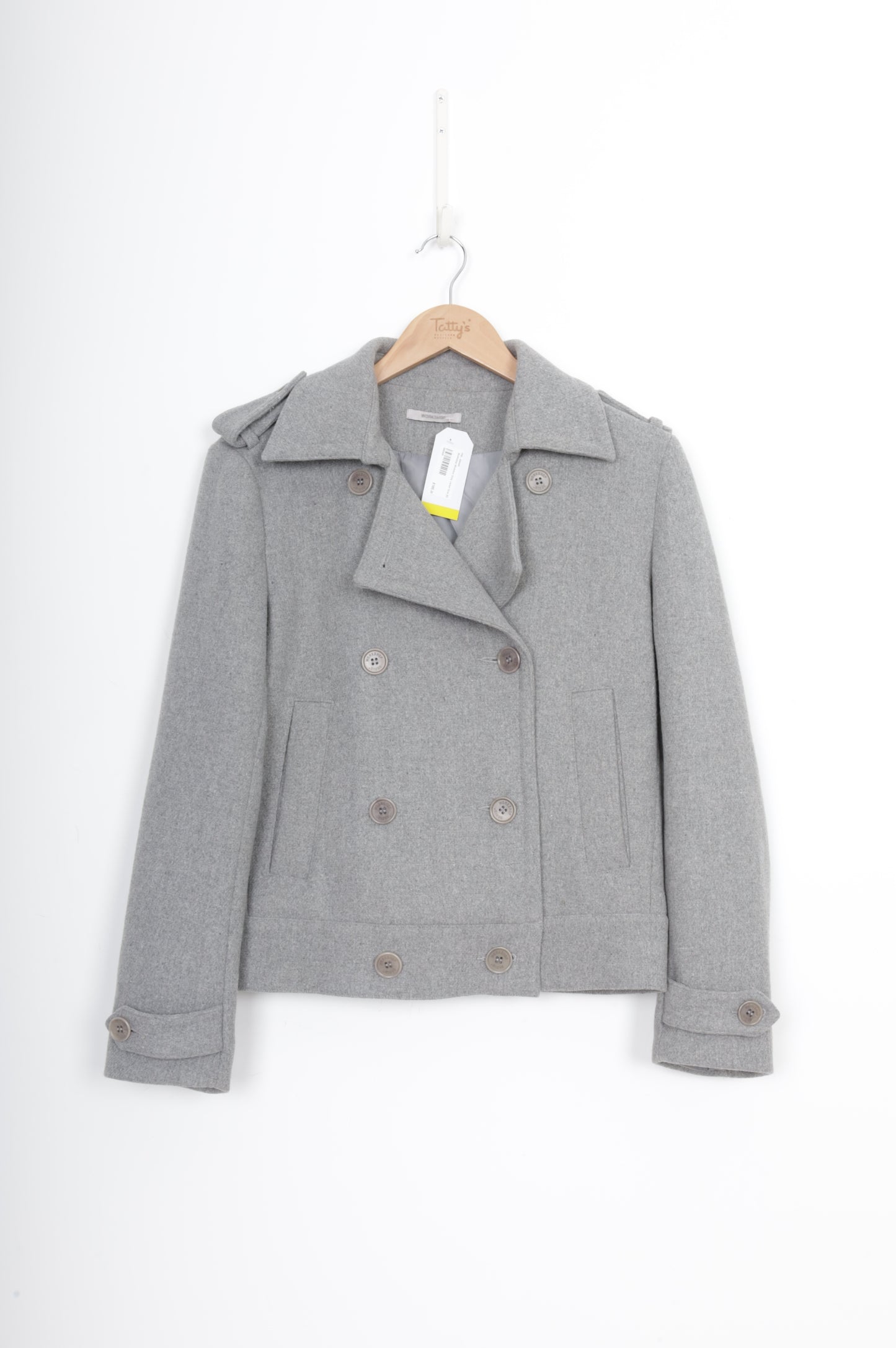 Workshop Womens Grey Jacket Size XS