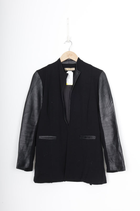 Aliza - NZ Vintage Womens Black Jacket Size UK 12