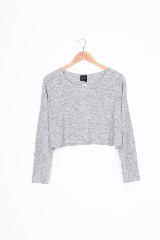 Design Nation Womens Grey Sweatshirt Size 12