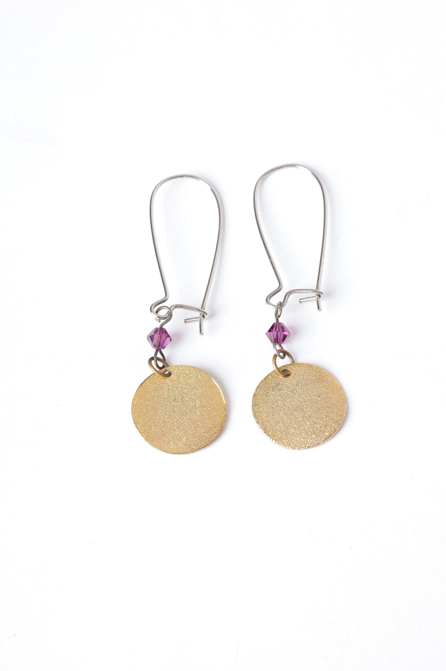 No Label Womens Metallic Earrings Size O/S