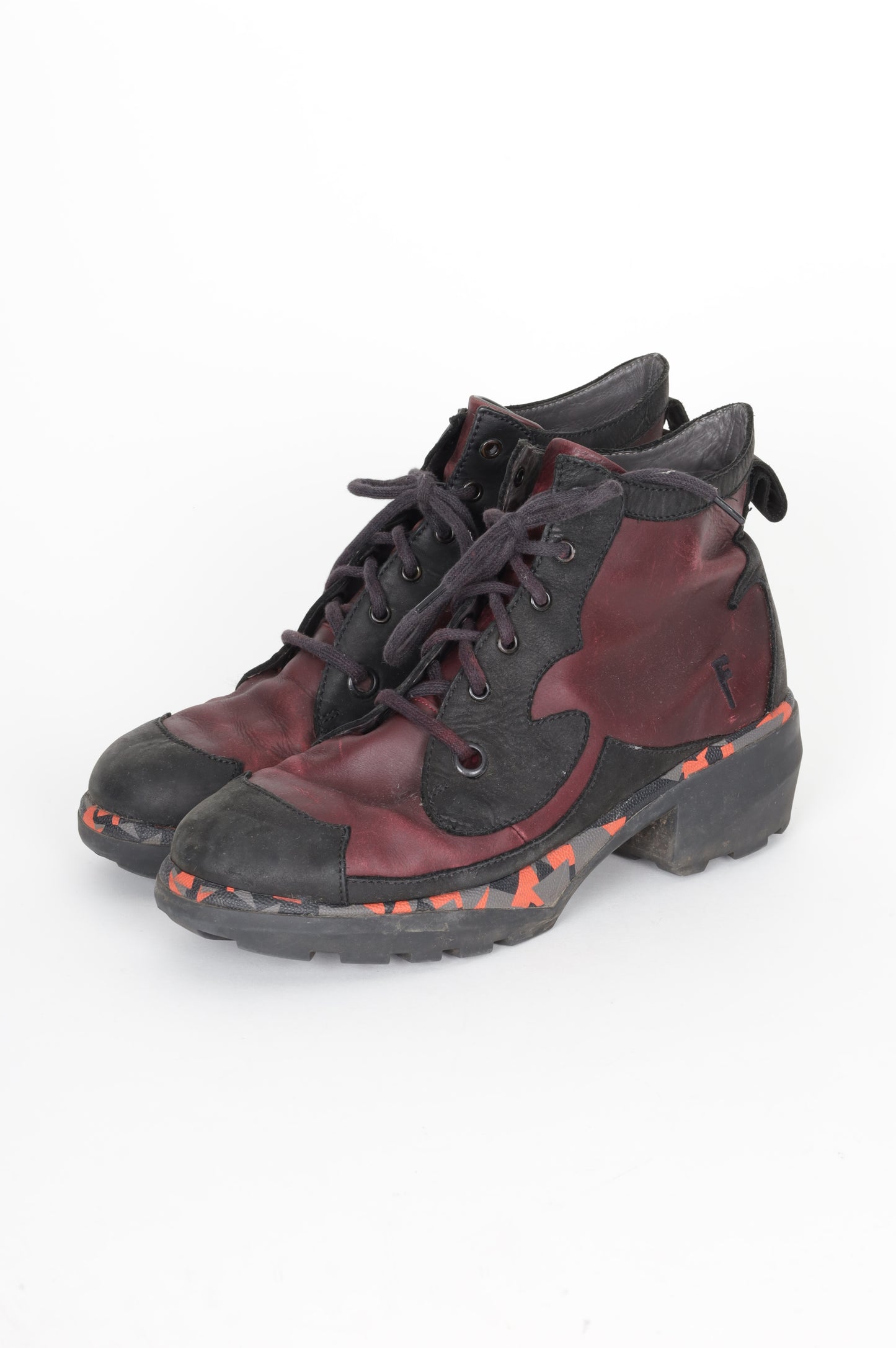 John Fluevog Mens Purple Boots  Size EU 45