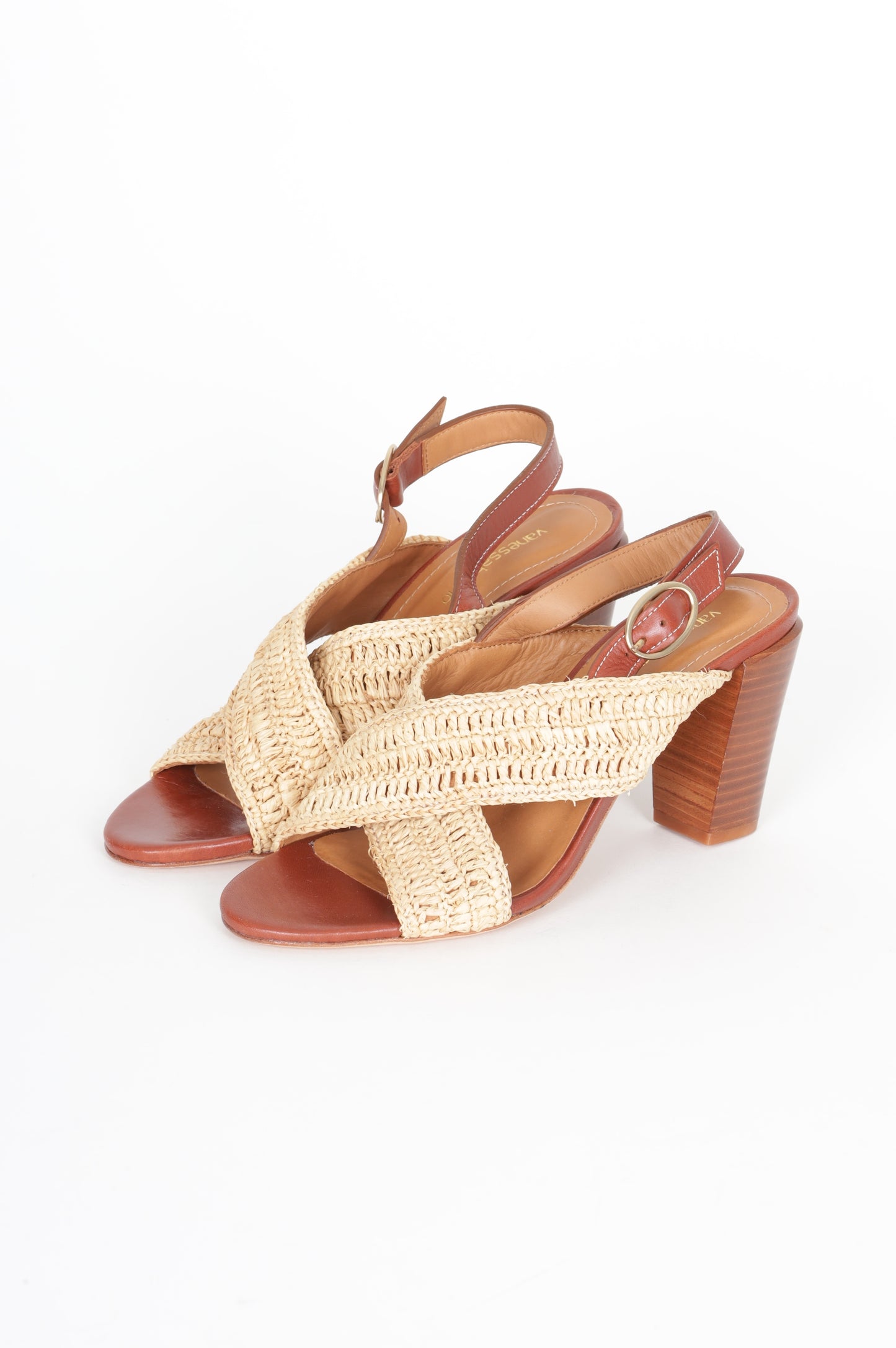 Vanessabruno Womens Brown Heels Size EU 39