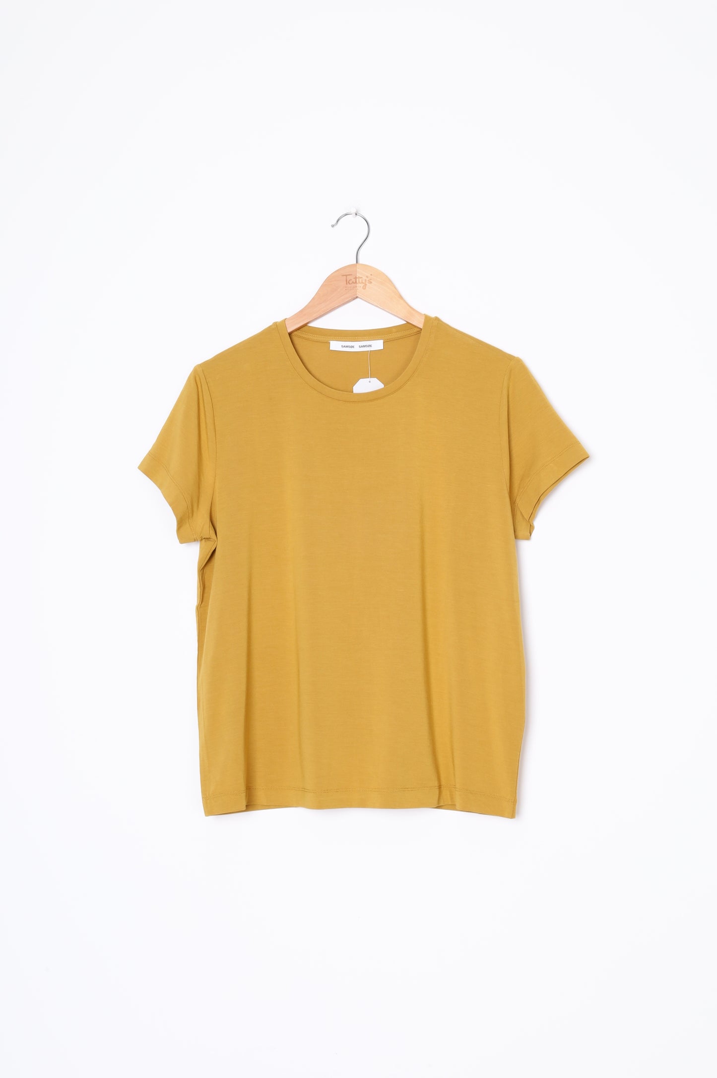 Samsoe Samsoe Womens Yellow T-shirt Size S