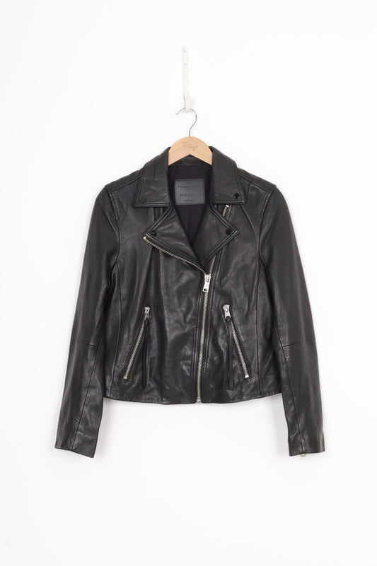All Saints Womens Black Jacket Size 12