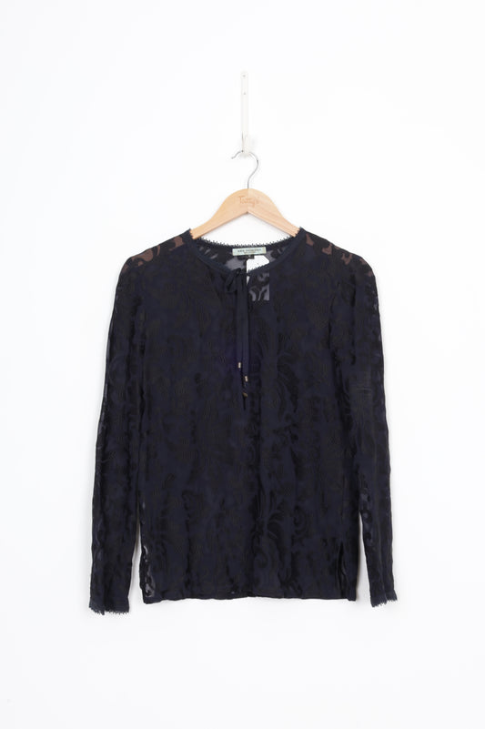Kate Sylvester Womens Blue Top Size S