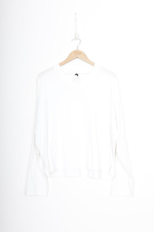 Bassike Womens White Top Size M