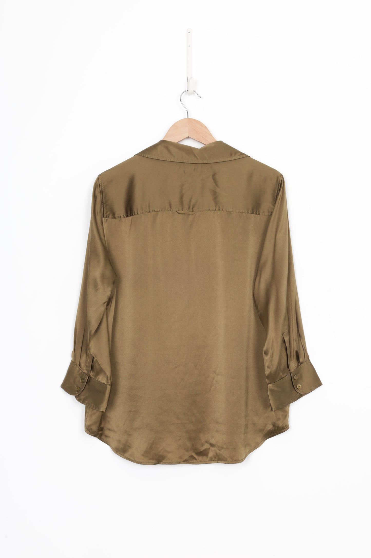 L'Agence Womens Green Shirt Size XL