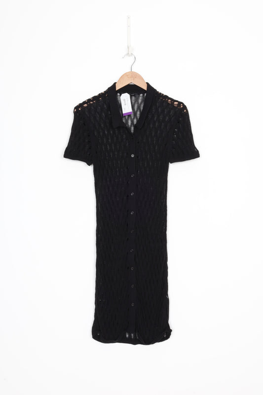 Wynn Hamlyn Womens Black Dress Size S