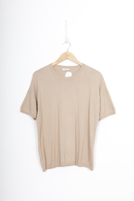 Marlow Womens Beige Top Size M