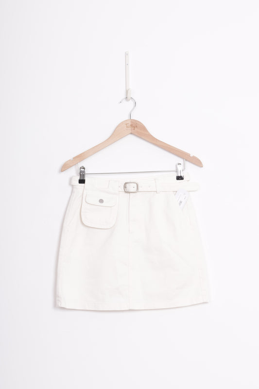 No Label Womens White Skirt Size M