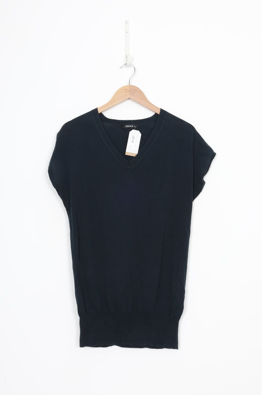 Zucca Womens Blue Top Size M