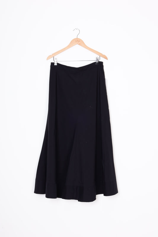 Taylor Womens Black Maxi Skirt Size L