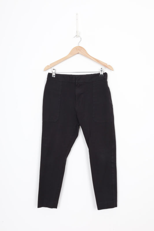 Bassike Womens Black Pants Size 2