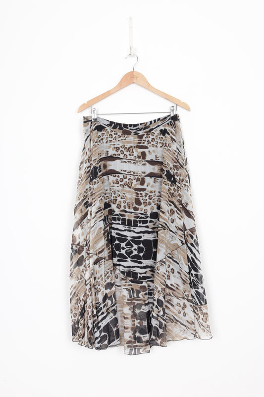 Paula Ryan Womens Grey Skirt Size XL