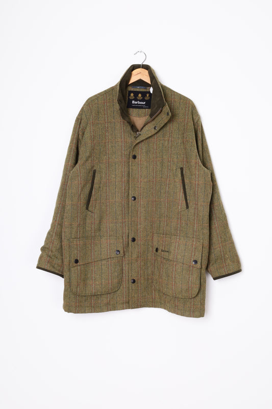Barbour Mens Green Coat Size L