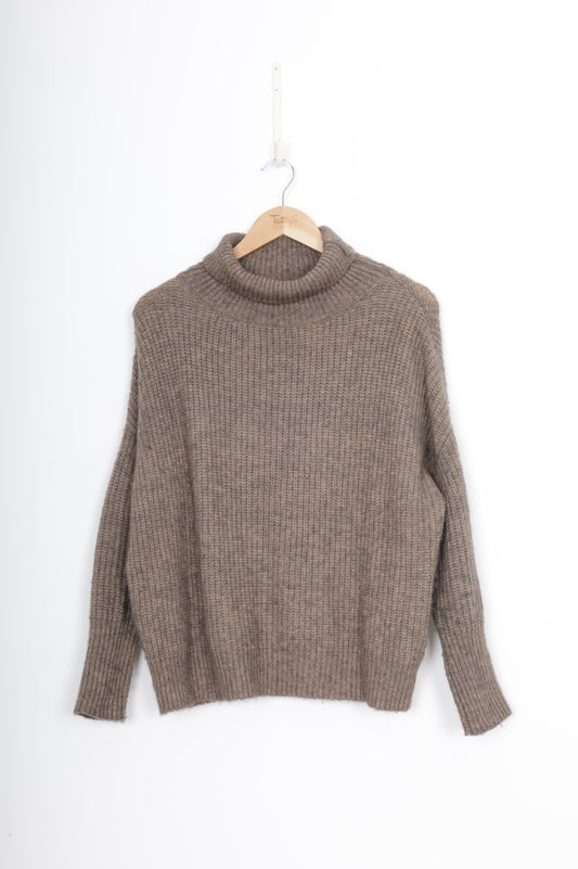 Knuefermann Womens Brown Jumper Size XS
