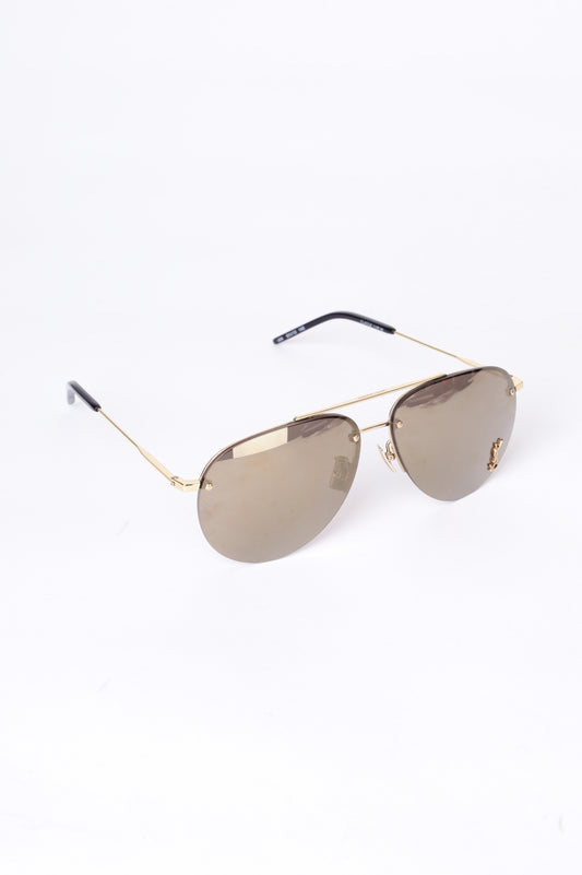 Saint Laurent Womens Brown Sunglasses Size O/S