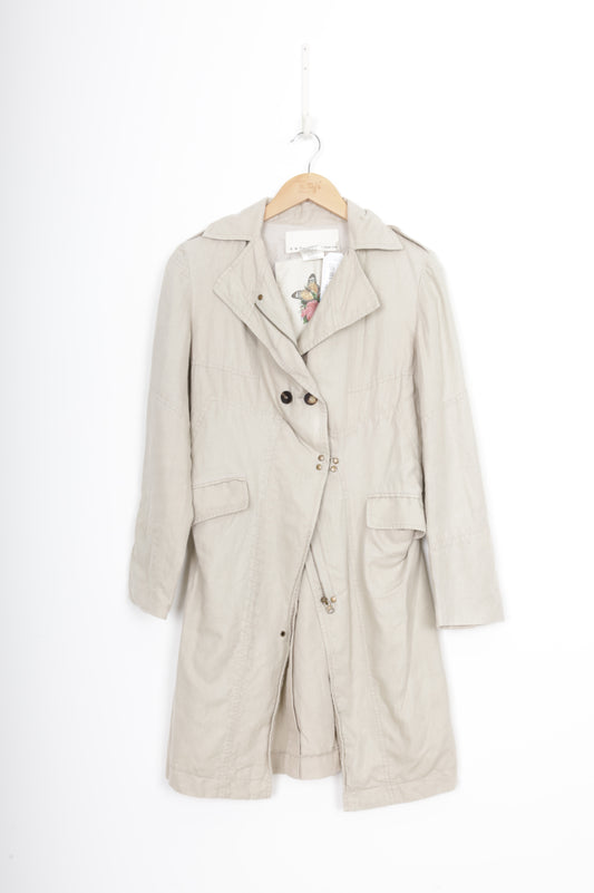 Cooper by Trelise Womens Beige Coat Size S