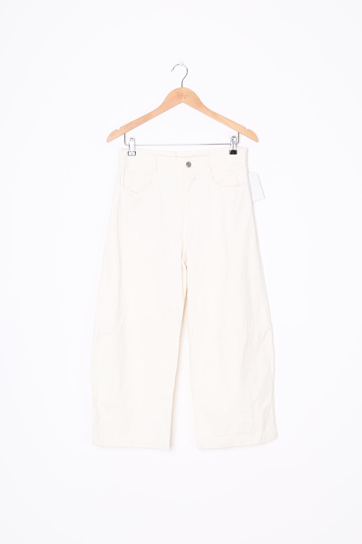 Ricochet Womens Cream Pants Size 8