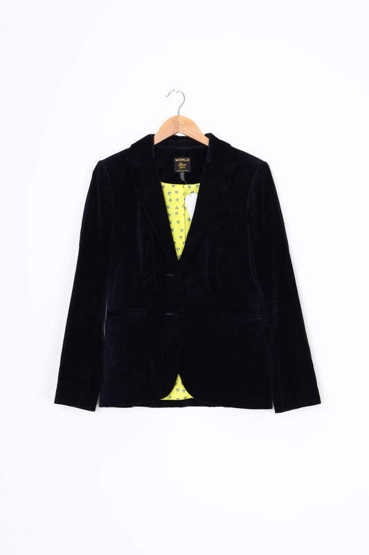 World Womens Blue Blazer Size S
