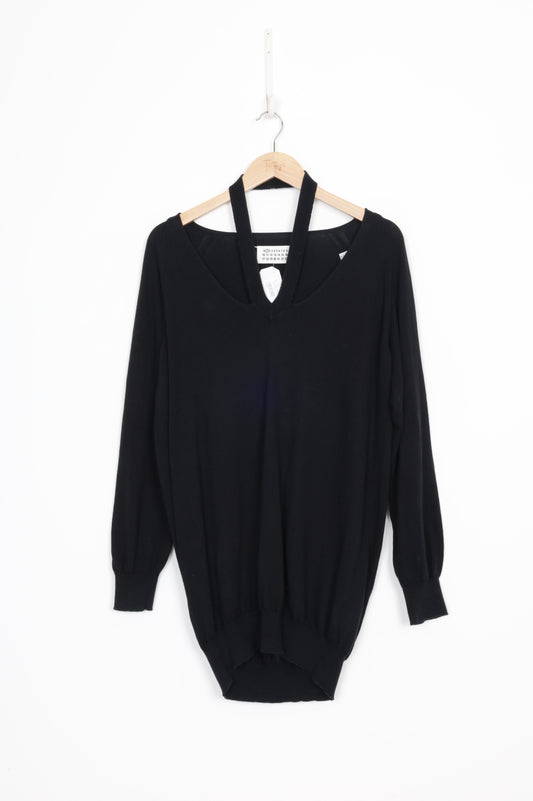 Maison Martin Margiela Womens Black Jumper Size L