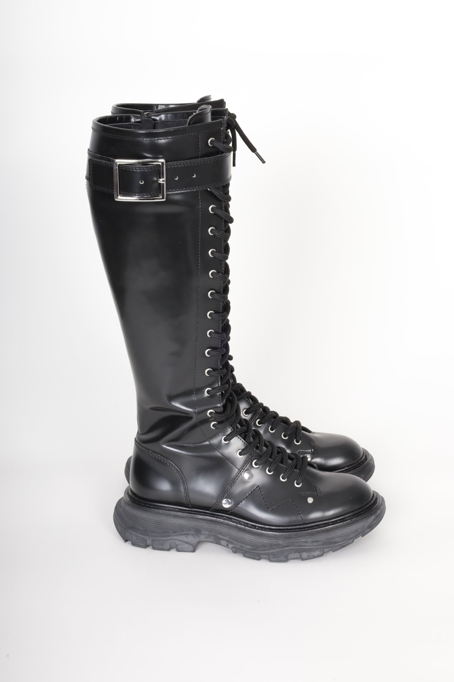 Alexander McQueen Womens Black Boots  Size EU 37