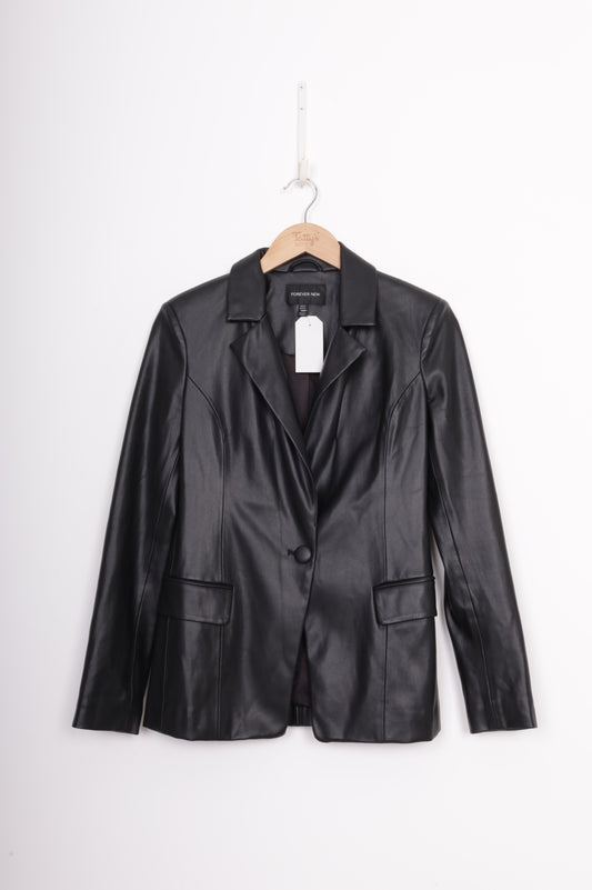 Forever New Womens Black Jacket Size 8